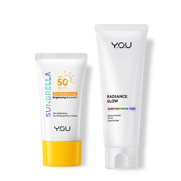 Y.O.U TRIPLE BRIGHTENING SPF 50+ PA++++ 2% NAICINAMIDE COMBO WITH RADIANCE GLOW