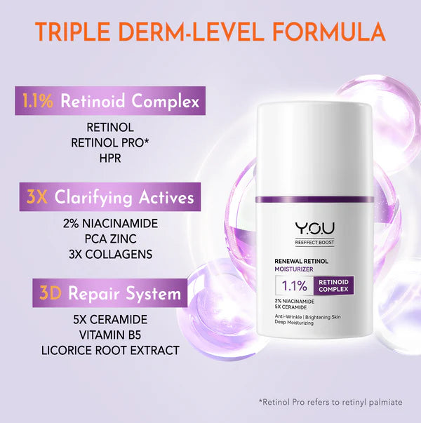 Y.O.U Reeffect Boost Renewal Retinol Moisturizer 30g