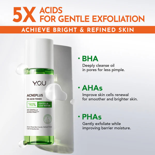Y.O.U Acneplus 5X Acid Toner