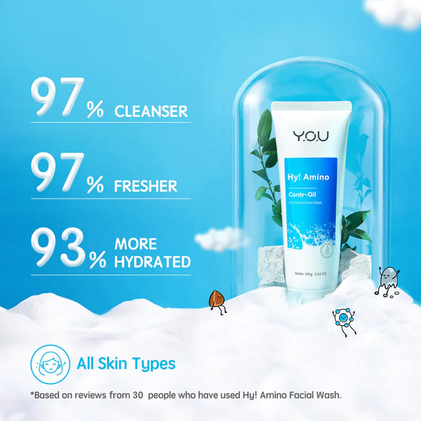 Y.O.U Hy! Amino Oil Control Facial Wash