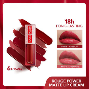 Y.O.U Rouge Power Matte Lip Cream R476 Passion