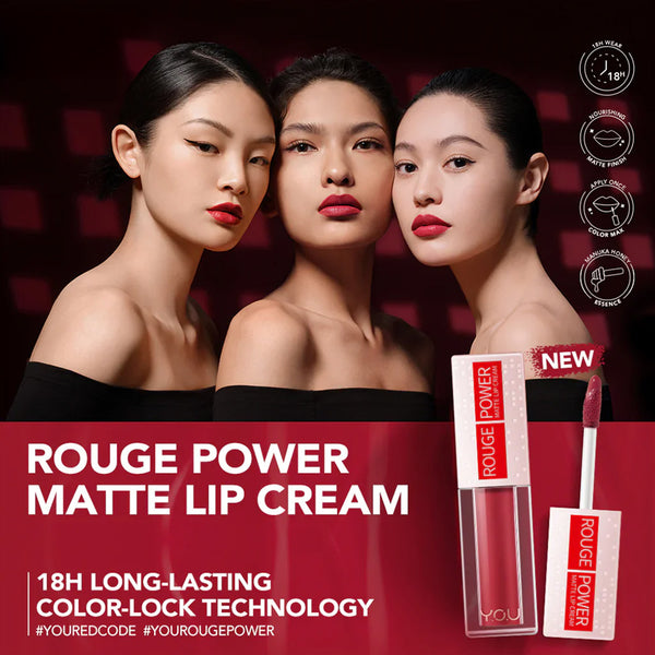 Y.O.U Rouge Power Matte Lip Cream R476 Passion