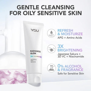 Y.O.U Radiance Glow Purifying Facial Foam - 100g