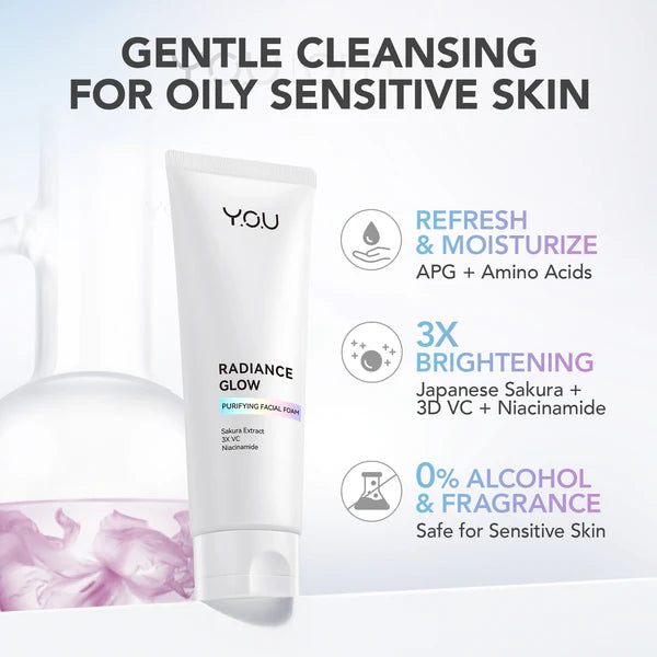 Y.O.U Radiance Glow Purifying Facial Foam - 100g