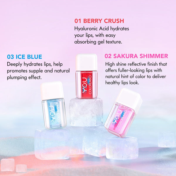 Y.O.U Simplicity Icy Glow Lip Serum - 01 Berry Crush