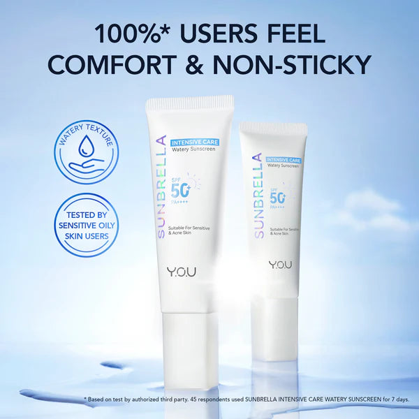 Y.O.U SUNBRELLA 8X Intensive Care Watery Sunscreen SPF 50+ PA++++ 40ml