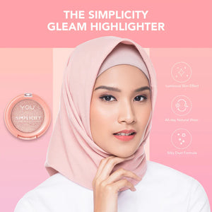 Y.O.U The Simplicity Gleam Highlighter - Frosty Pink