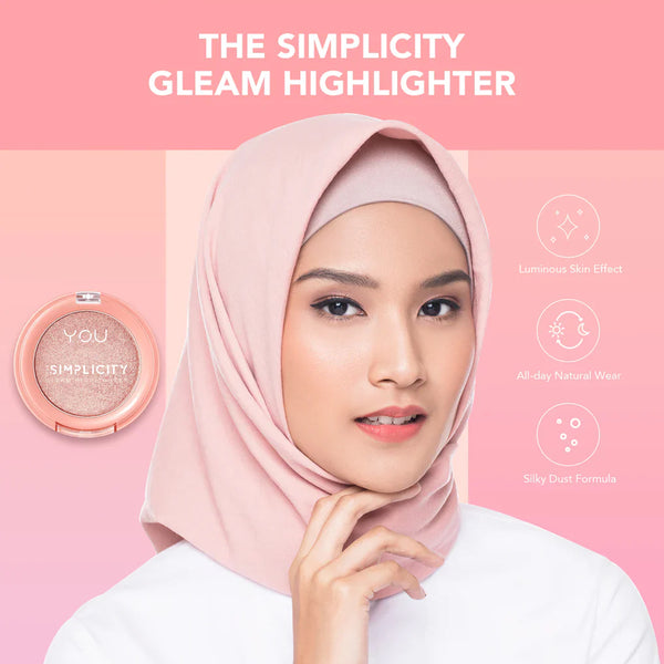Y.O.U The Simplicity Gleam Highlighter - Frosty Pink